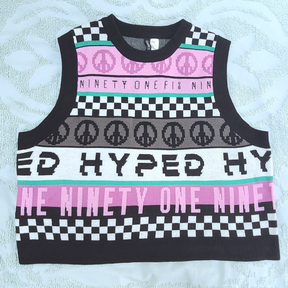 H&M Multicolor Graphic Tank Top